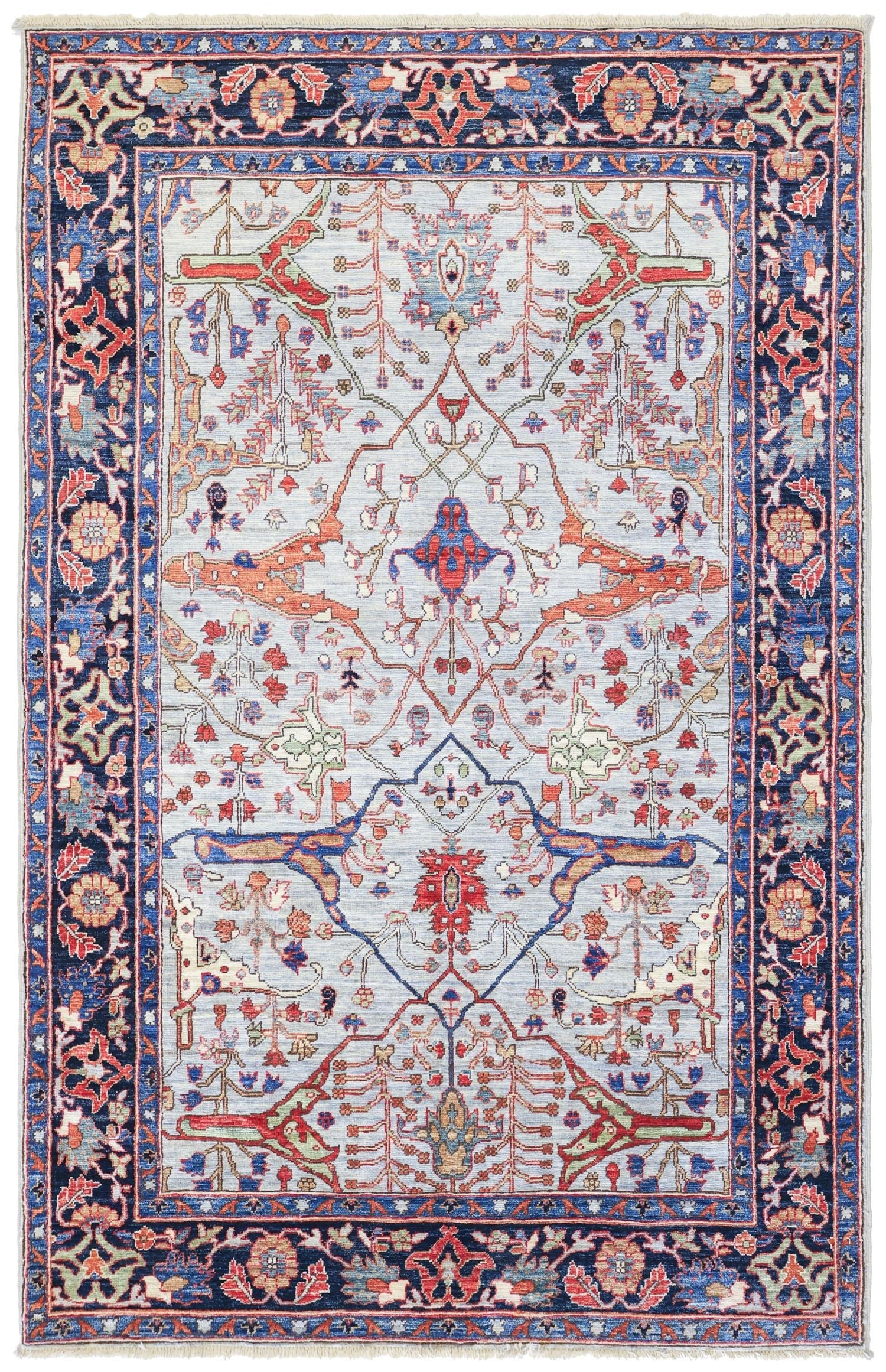 Arabesque Bijar Handwoven Tribal Rug