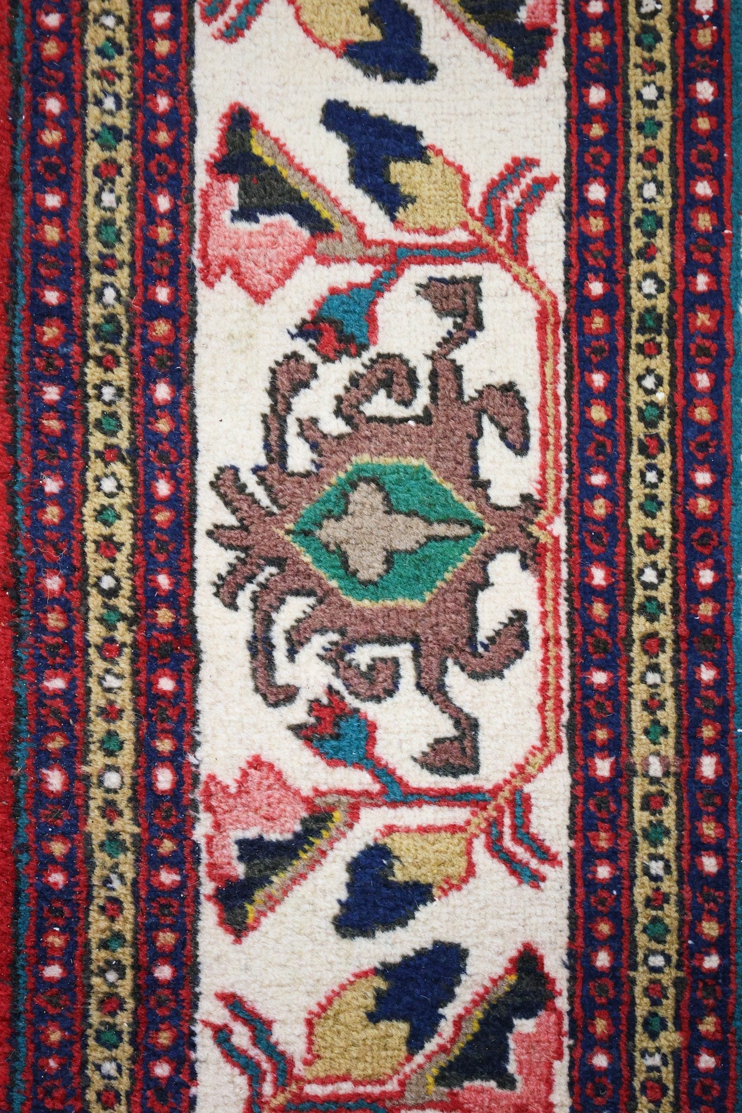 Vintage Ardabil Handwoven Tribal Rug, J70041