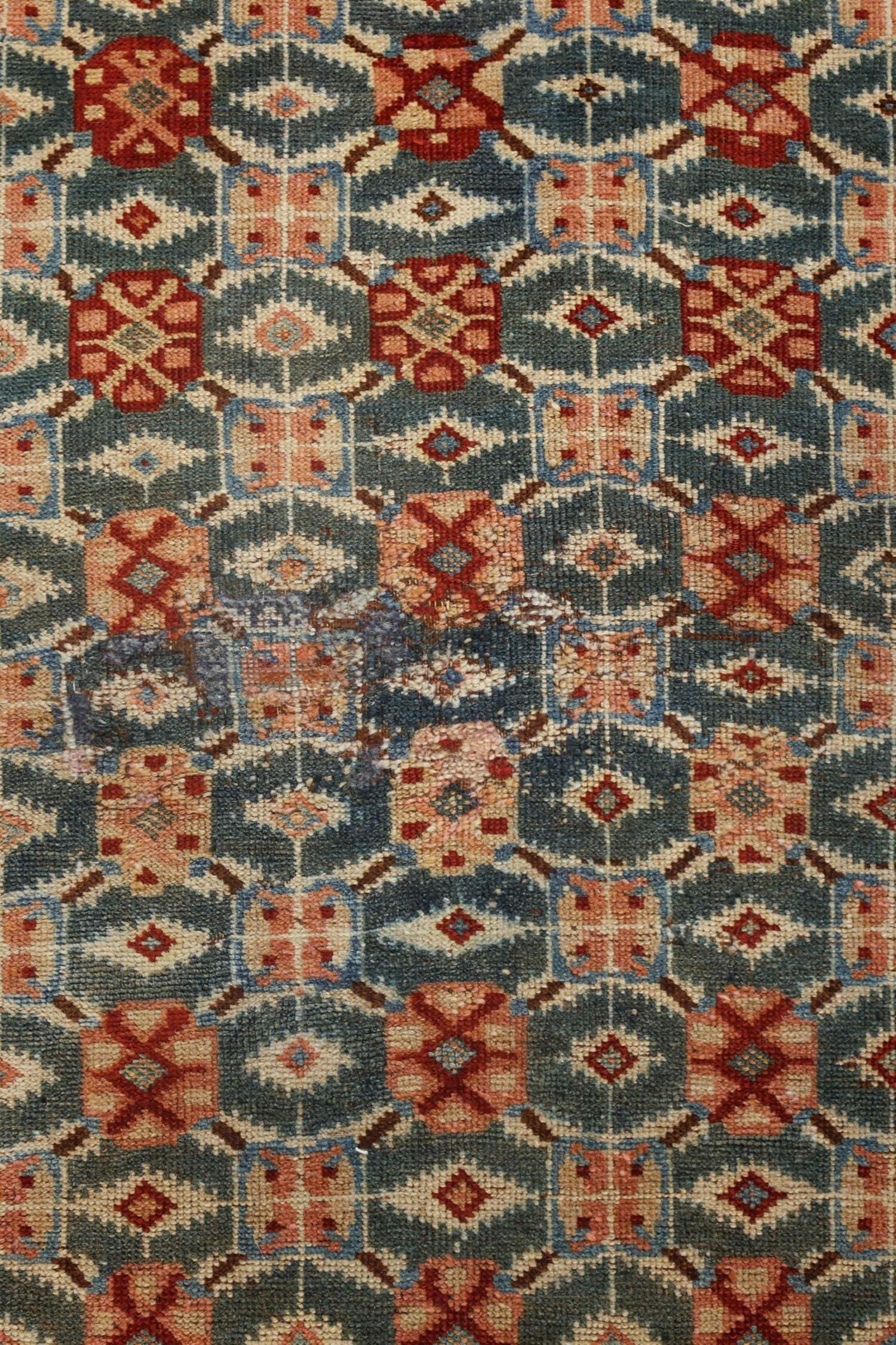 Vintage Azeri Handwoven Tribal Rug, J73327
