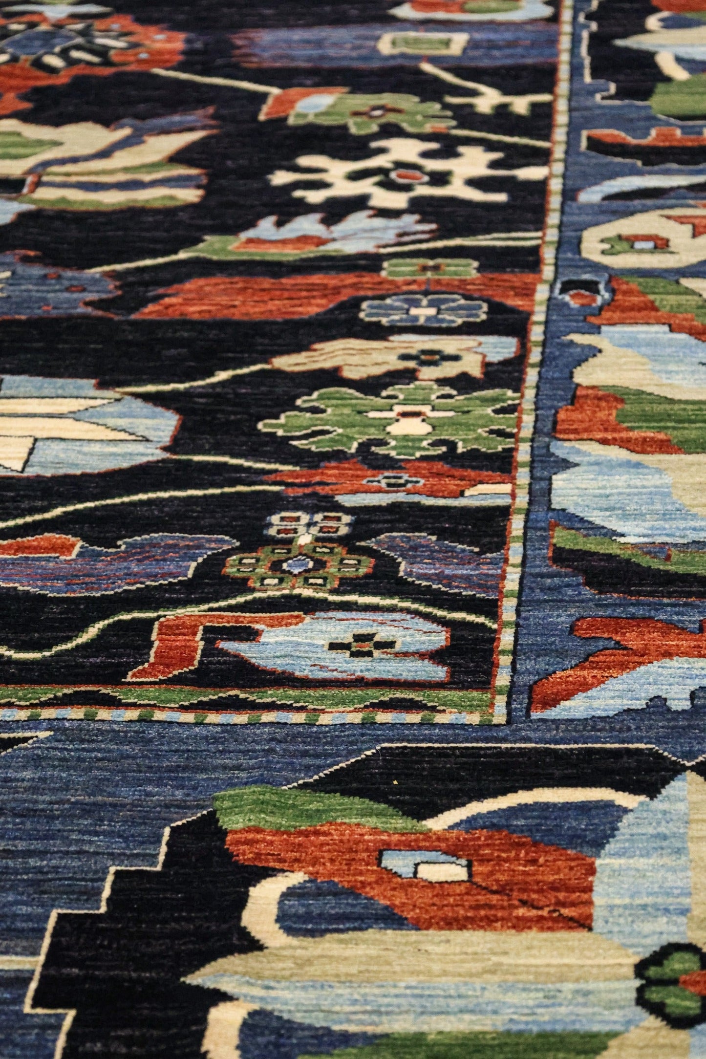 Azeri Handwoven Tribal Rug, J81366