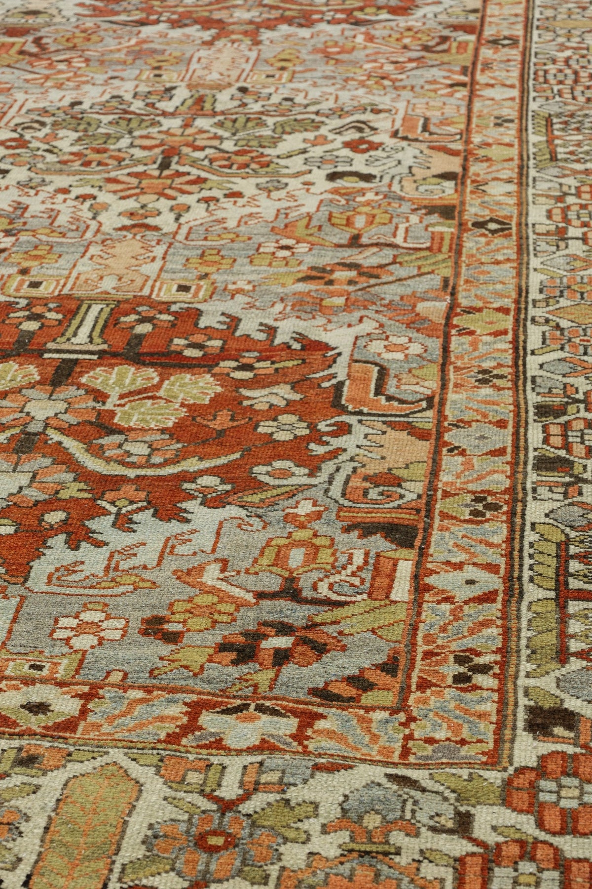 Antique Bakhtiari Handwoven Tribal Rug, J81291