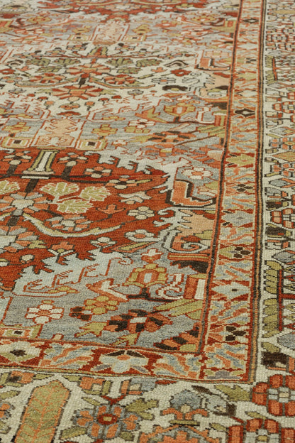 Antique Bakhtiari Handwoven Tribal Rug, J81291