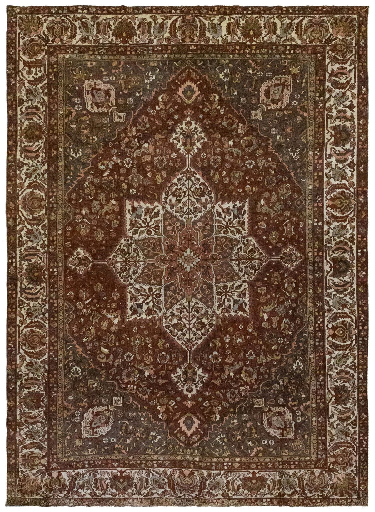 Vintage Bakhtiari Handwoven Tribal Rug