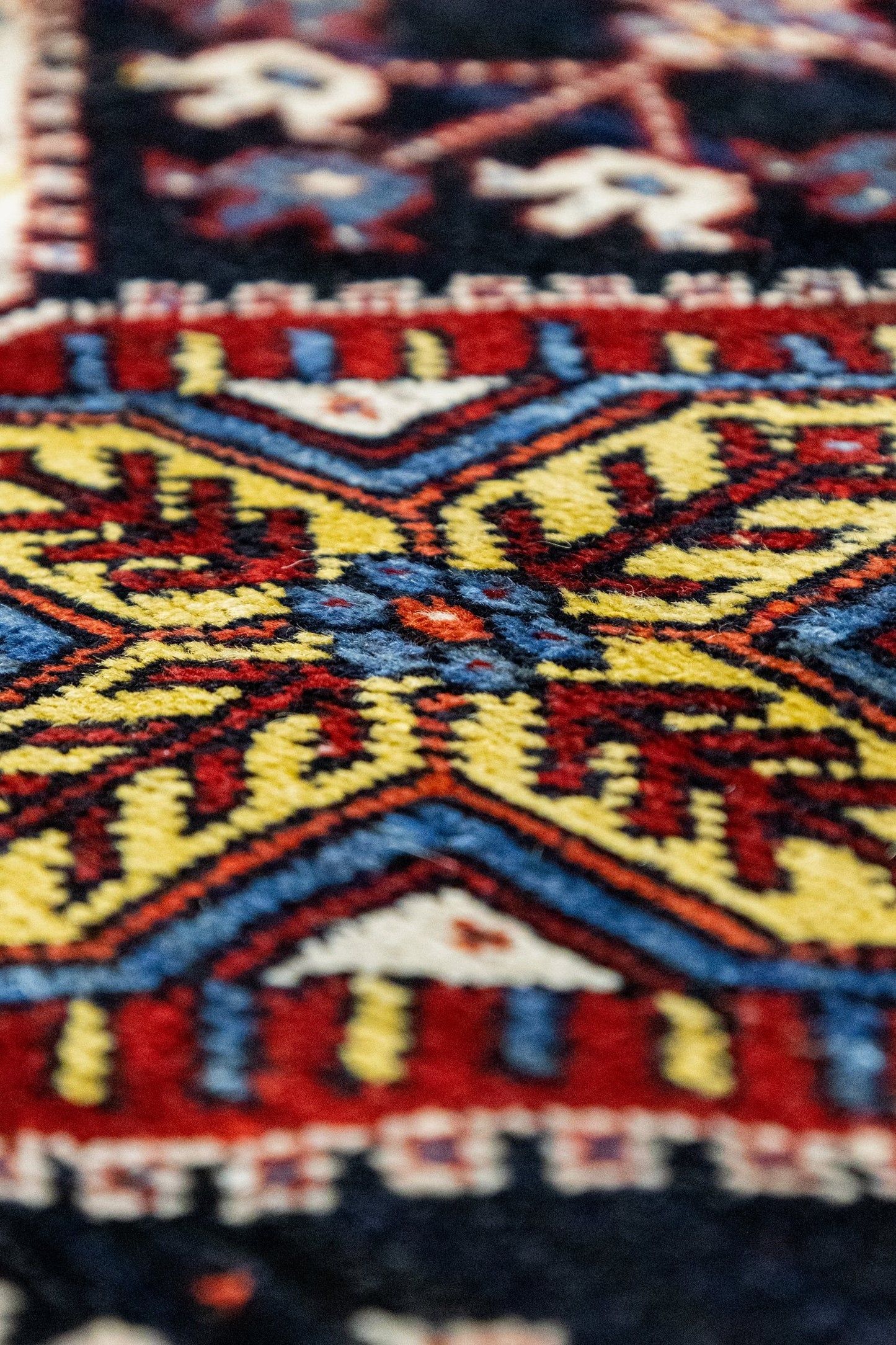 Antique Bakhtiari Handwoven Tribal Rug, J87197