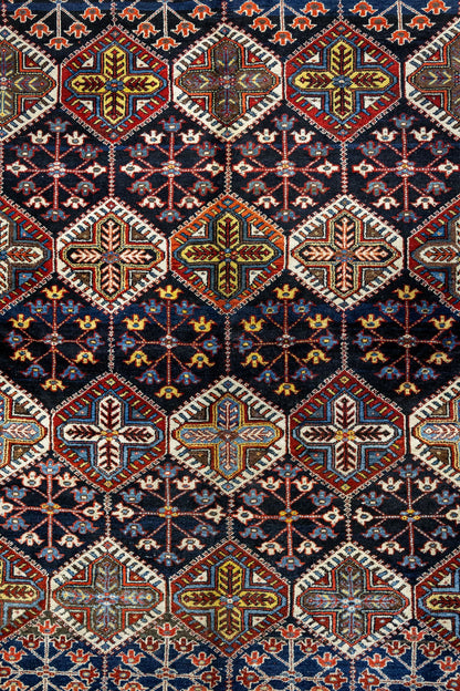 Antique Bakhtiari Handwoven Tribal Rug, J87197