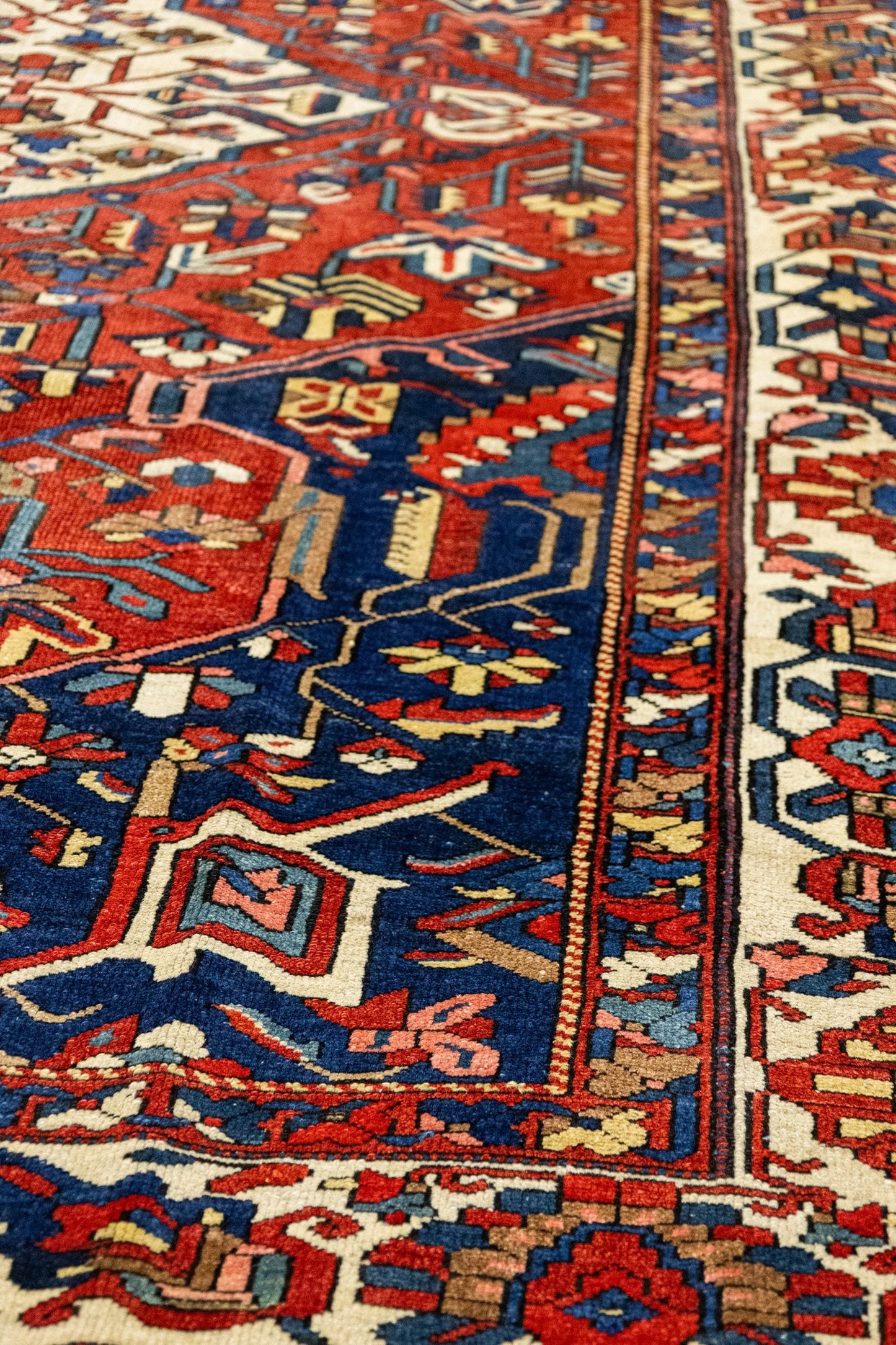 Antique Bakhtiari Handwoven Tribal Rug, J87206