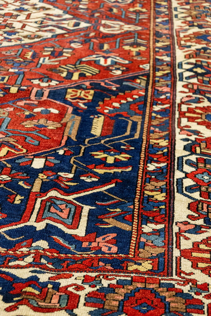 Antique Bakhtiari Handwoven Tribal Rug, J87206