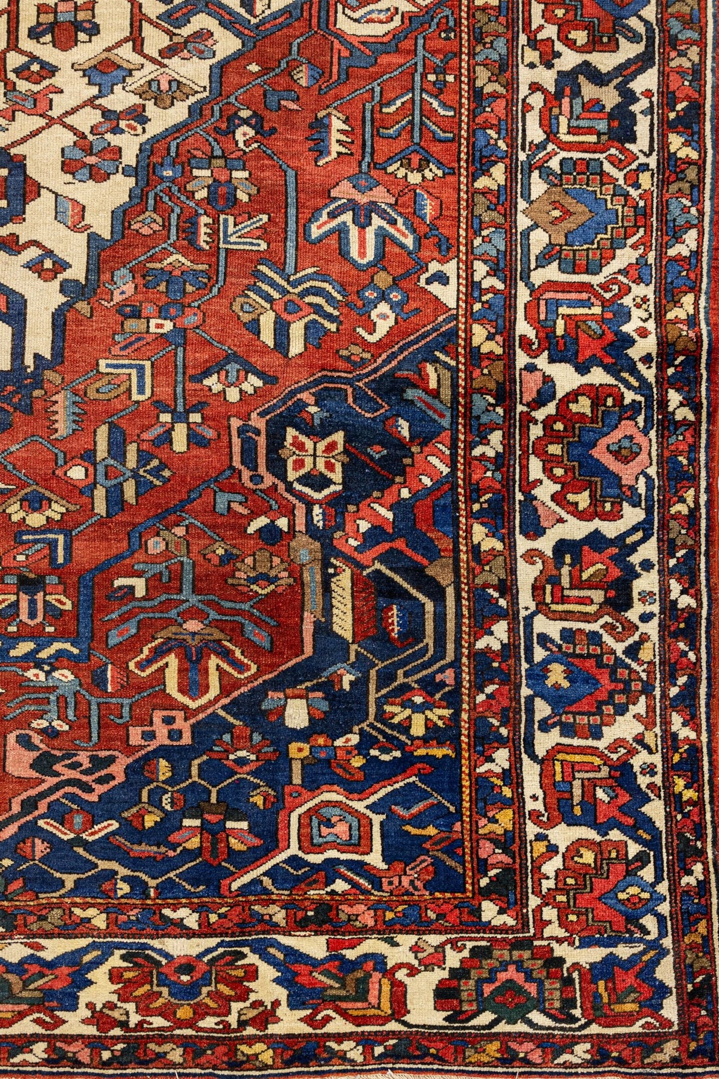 Antique Bakhtiari Handwoven Tribal Rug, J87206