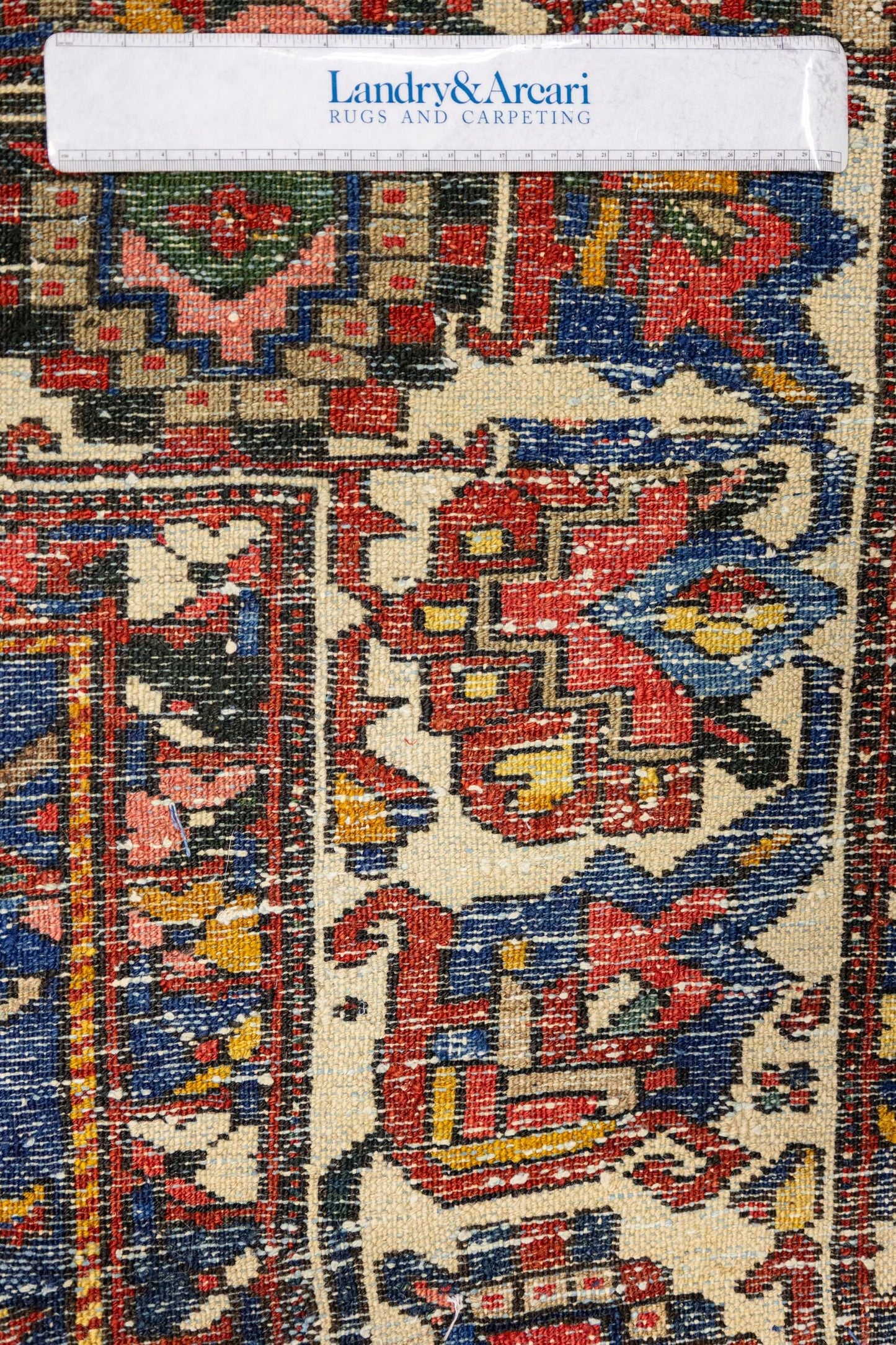 Antique Bakhtiari Handwoven Tribal Rug, J87206