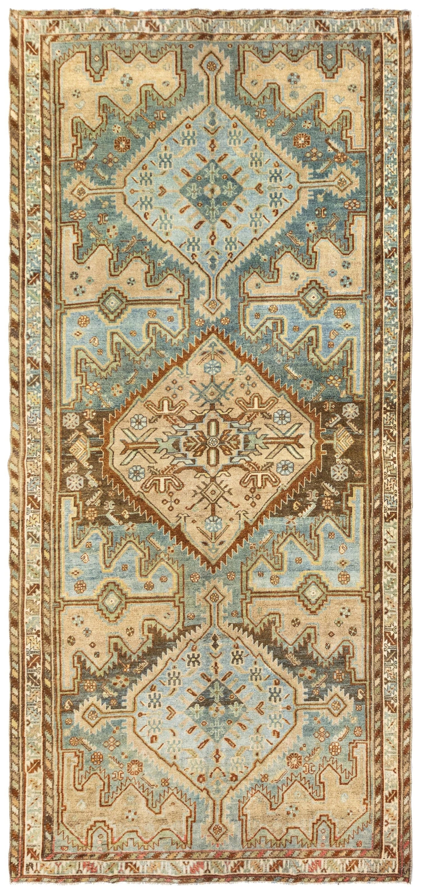 Vintage Bakhtiari Handwoven Tribal Rug