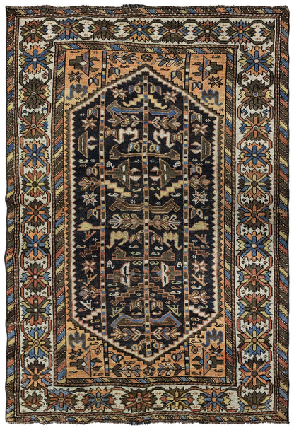 Vintage Bakhtiari Handwoven Tribal Rug