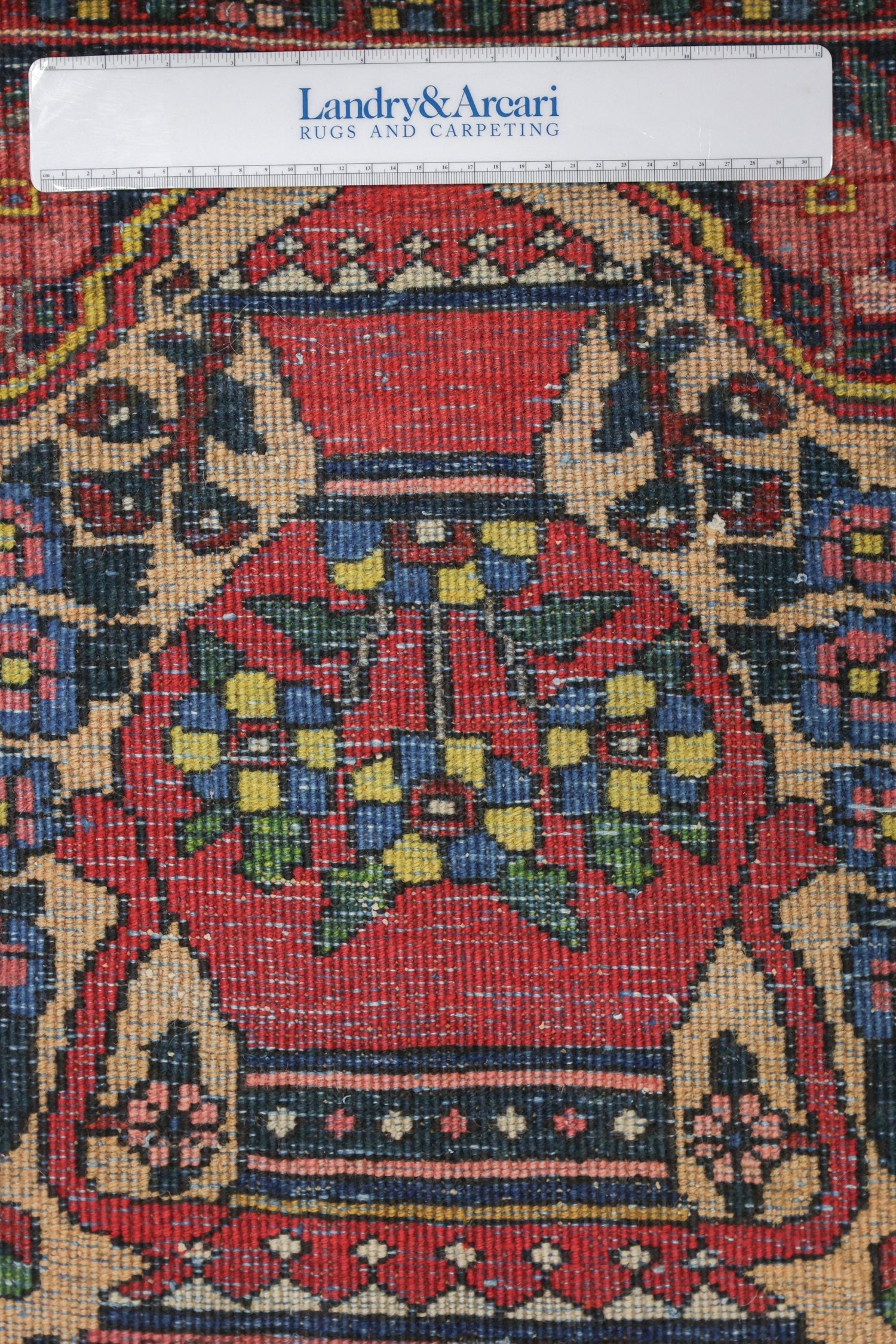 Antique Bakhtiari Handwoven Tribal Rug, JF8688