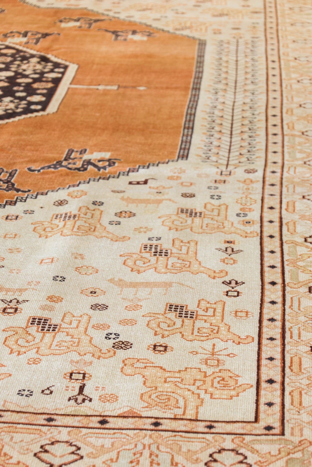 Vintage Bakshaish Handwoven Tribal Rug, J79416