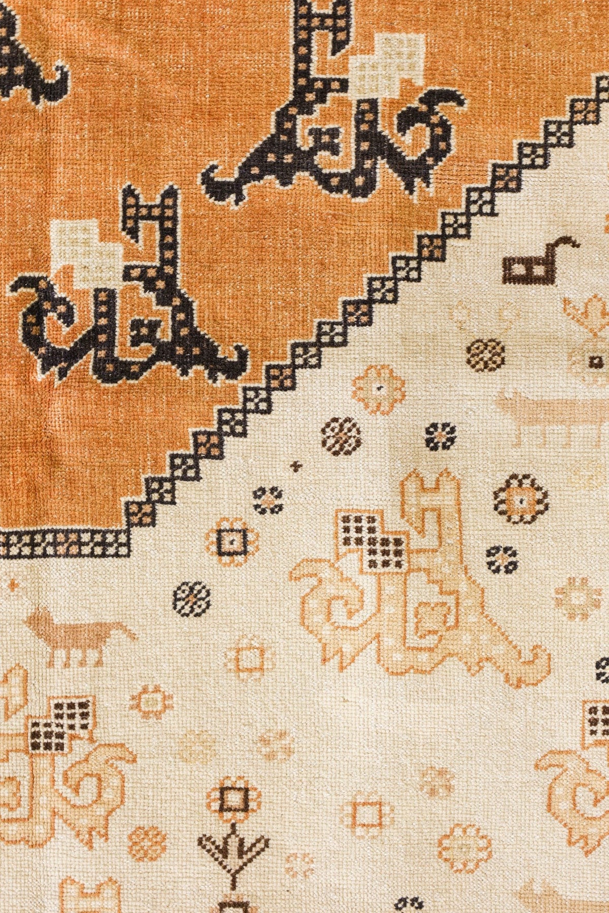 Vintage Bakshaish Handwoven Tribal Rug, J79416