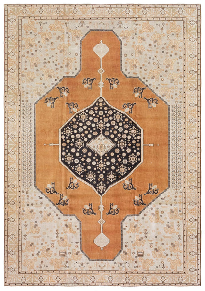 Vintage Bakshaish Handwoven Tribal Rug