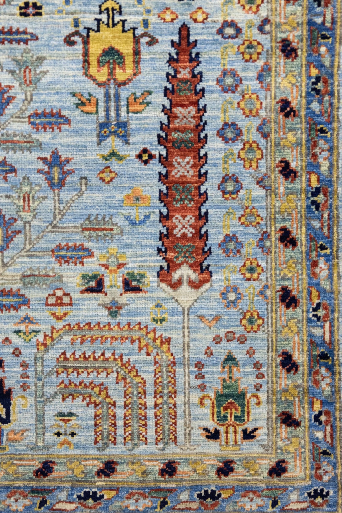 Bakshaish Willow Handwoven Tribal Rug, J89322