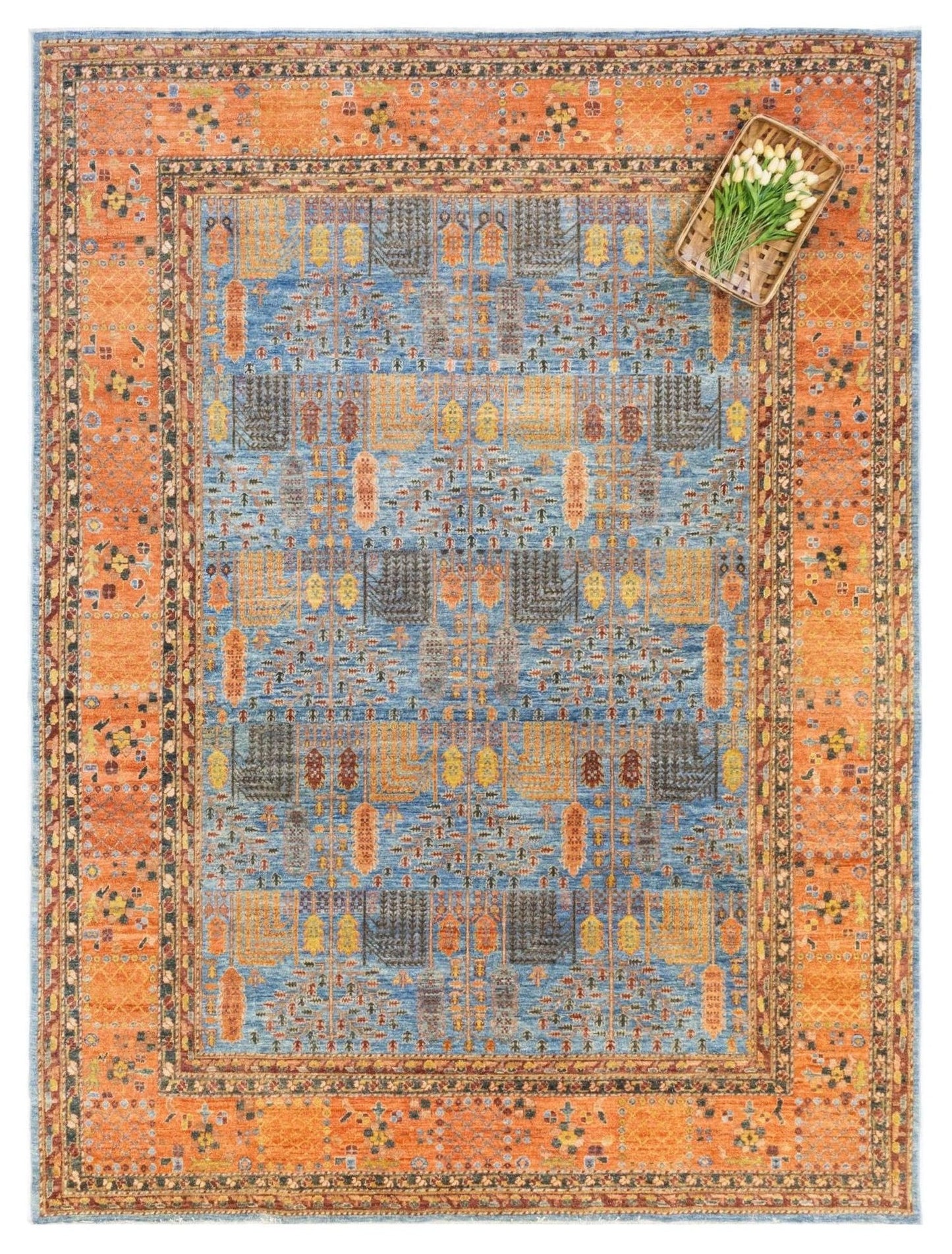 Bakshaish Willow Handwoven Tribal Rug, 83182