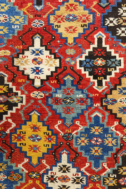 Antique Baku Handwoven Tribal Rug, J78040