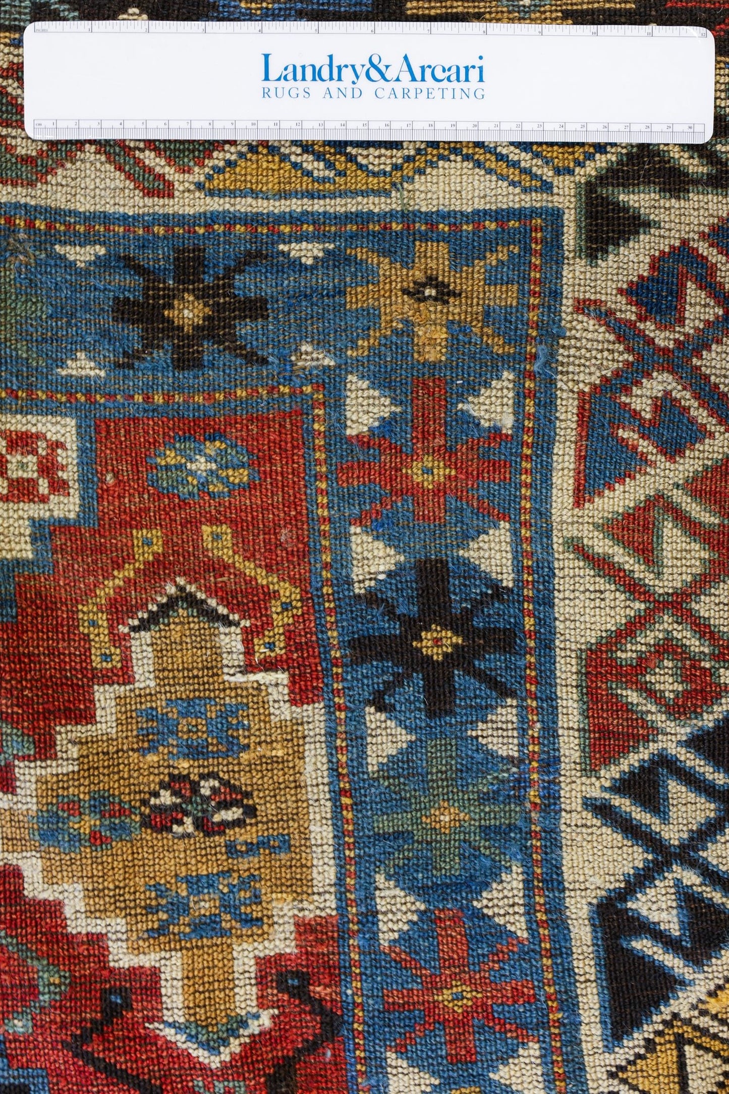 Antique Baku Handwoven Tribal Rug, J78040