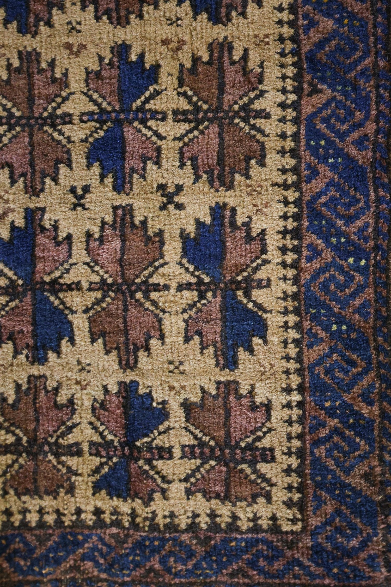 Vintage Baluch Handwoven Tribal Rug, J70074