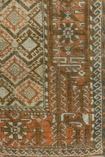 Vintage Baluch Handwoven Tribal Rug, J86258