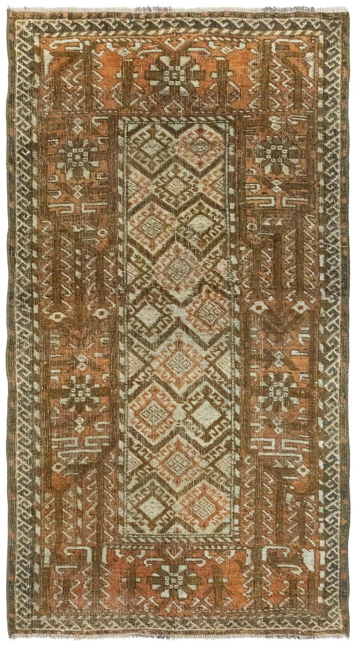 Vintage Baluch Handwoven Tribal Rug