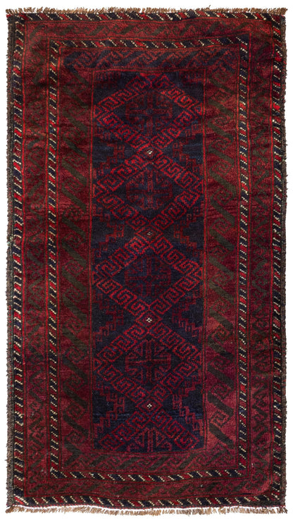  Baluch Handwoven Tribal Rug
