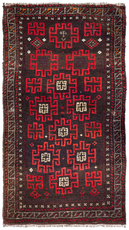  Baluch Handwoven Tribal Rug
