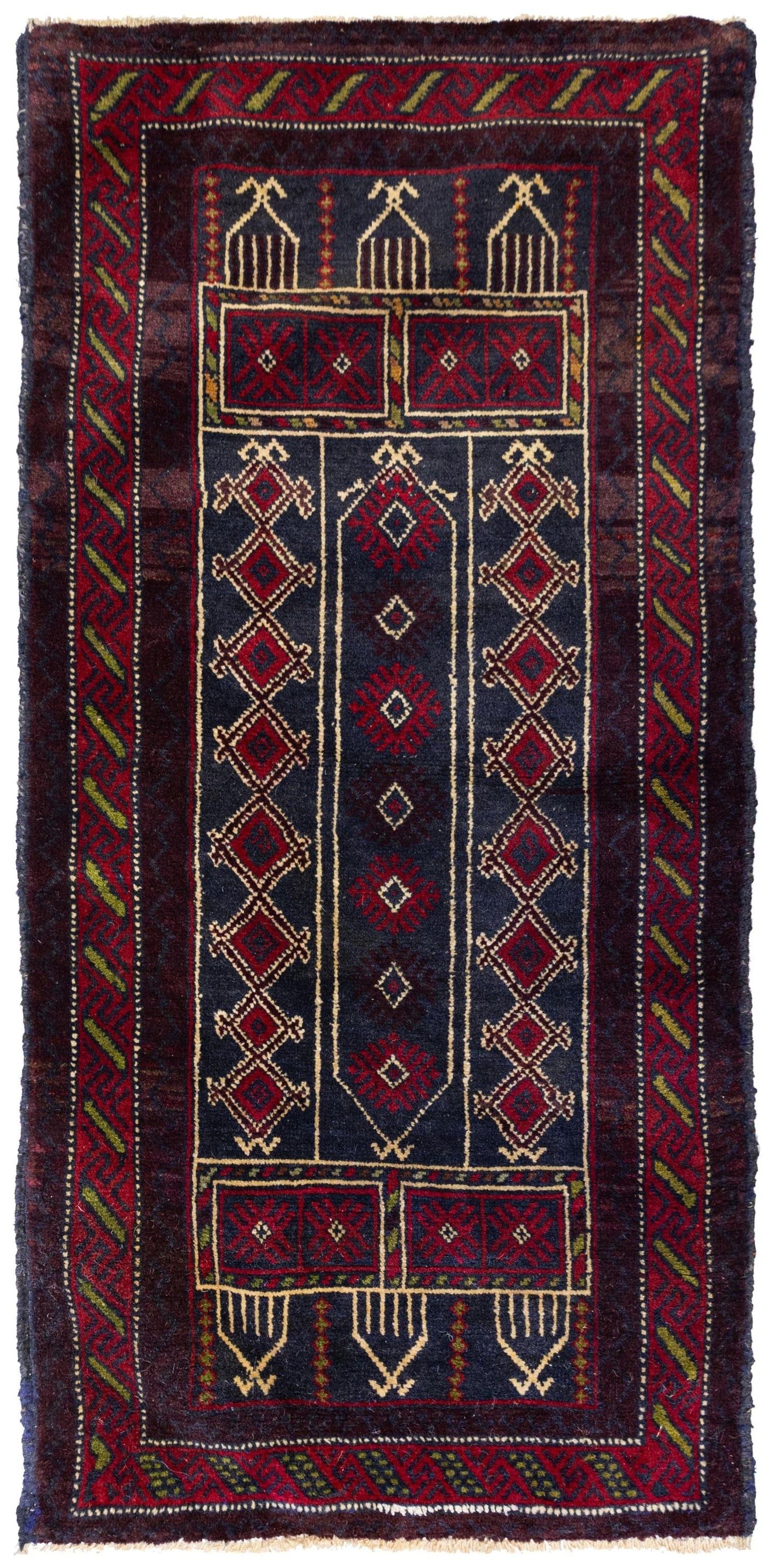  Baluch Handwoven Tribal Rug