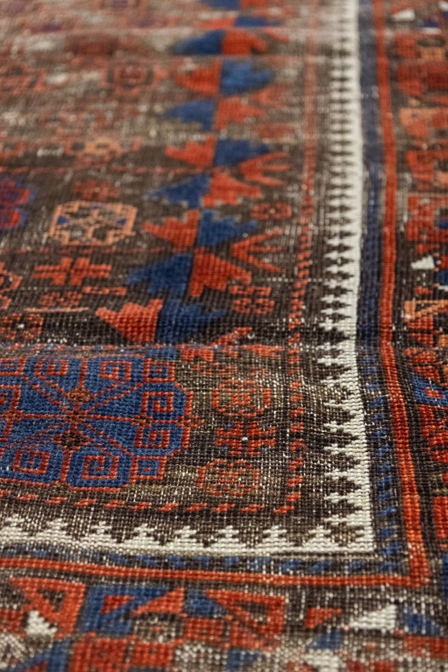 Vintage Baluch Handwoven Tribal Rug, J88217