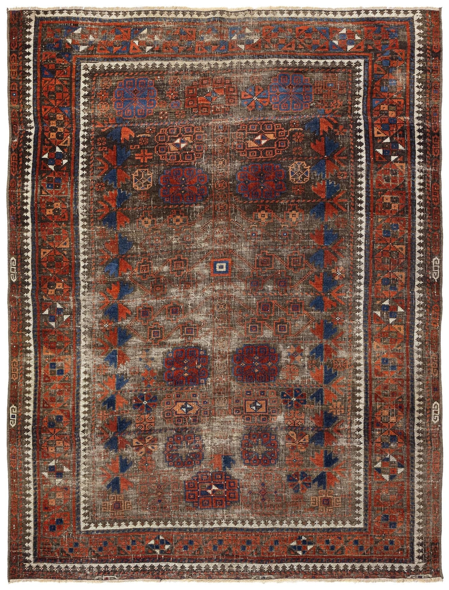 Vintage Baluch Handwoven Tribal Rug