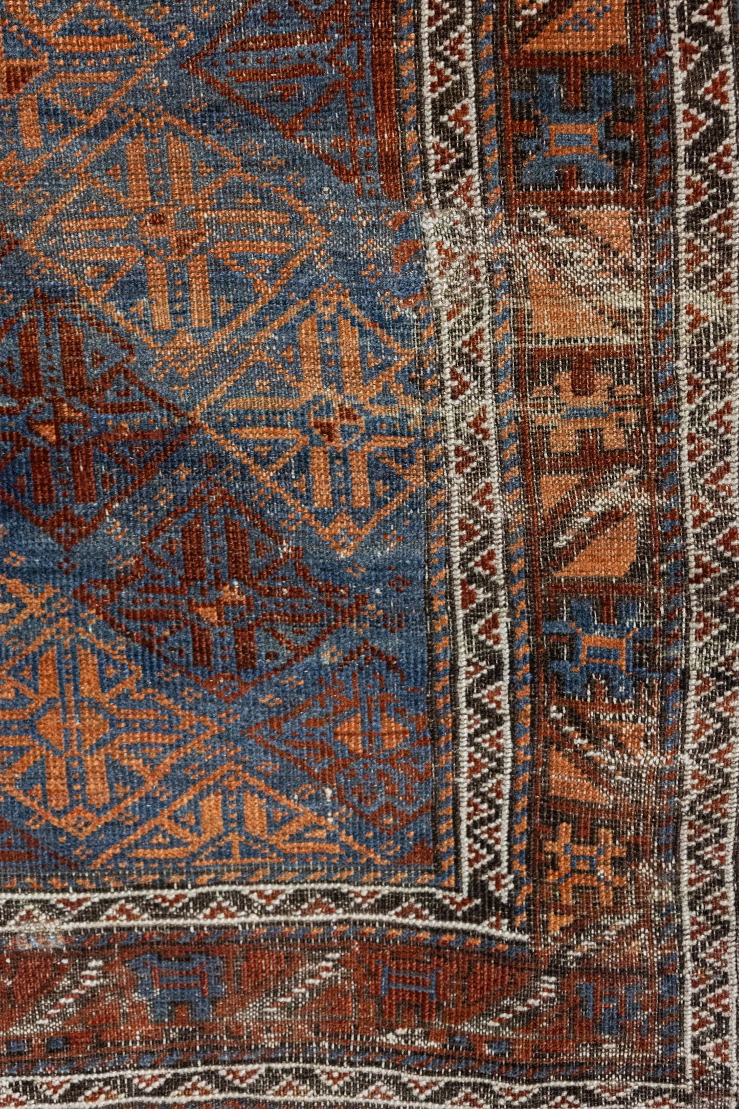 Vintage Baluch Handwoven Tribal Rug, J88219