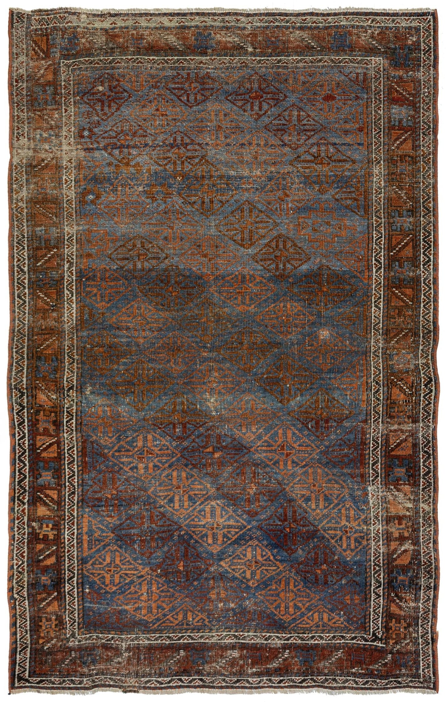 Vintage Baluch Handwoven Tribal Rug