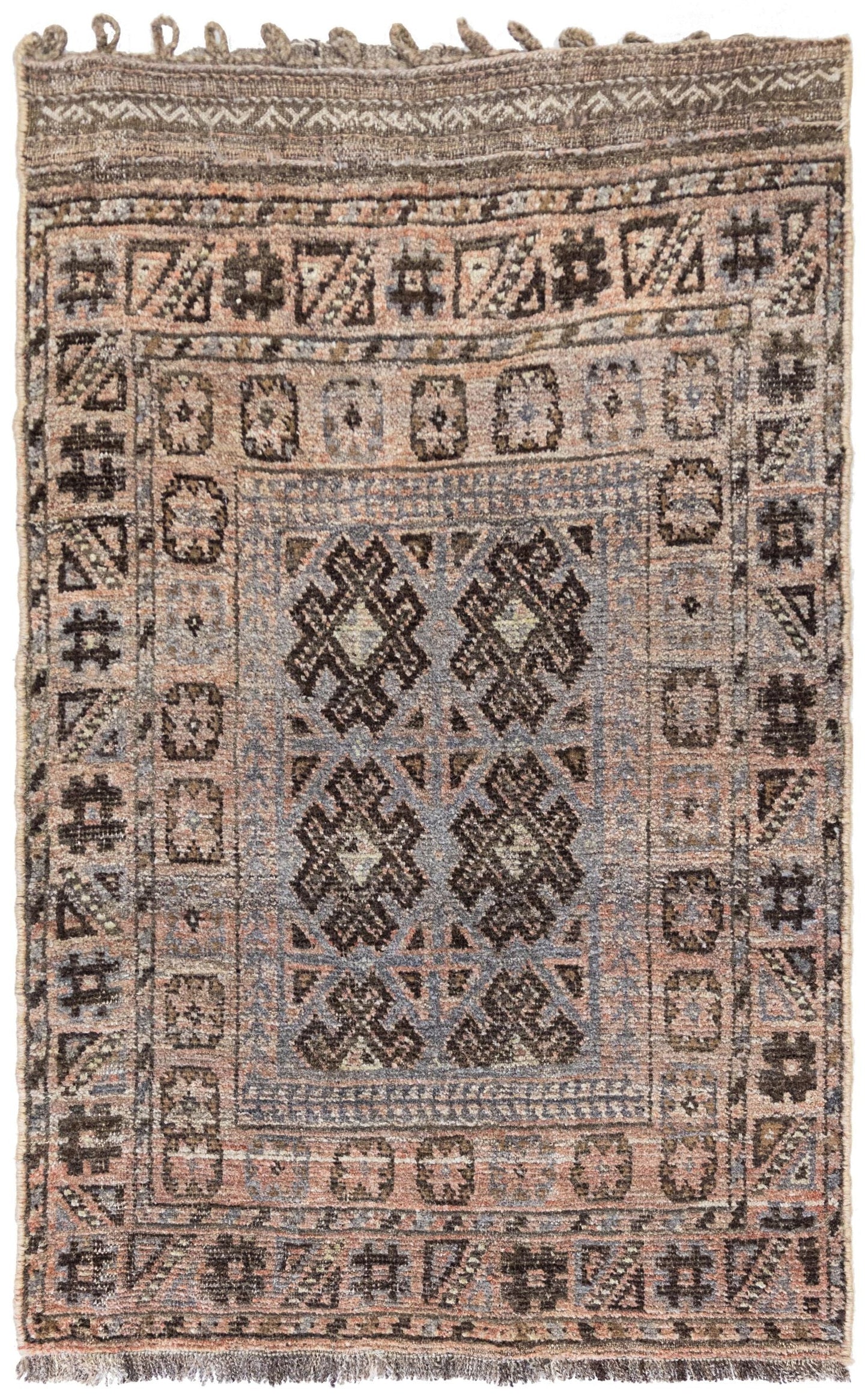 Vintage Baluch Handwoven Tribal Rug