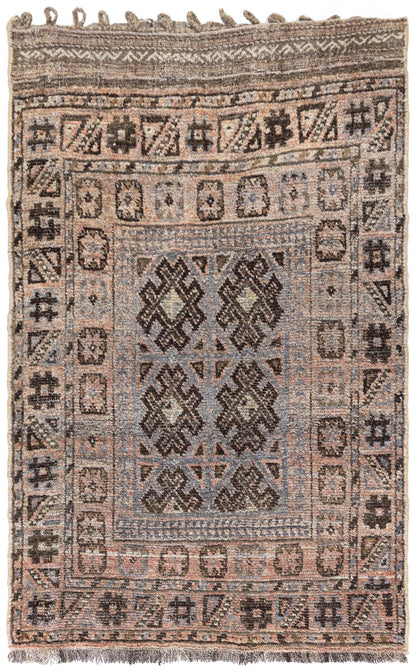Vintage Baluch Handwoven Tribal Rug