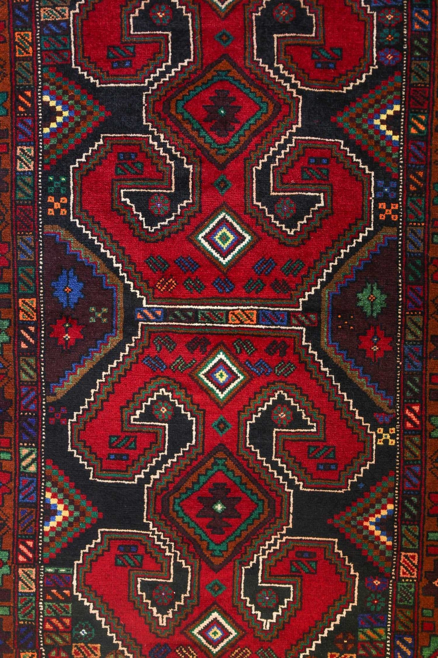 Vintage Baluchi Handwoven Tribal Rug, J77571