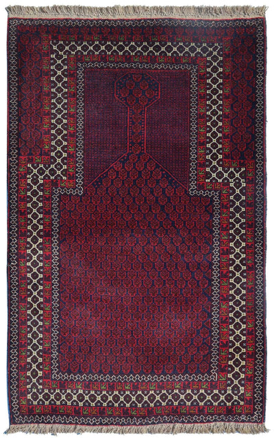Vintage Baluchi Handwoven Tribal Rug