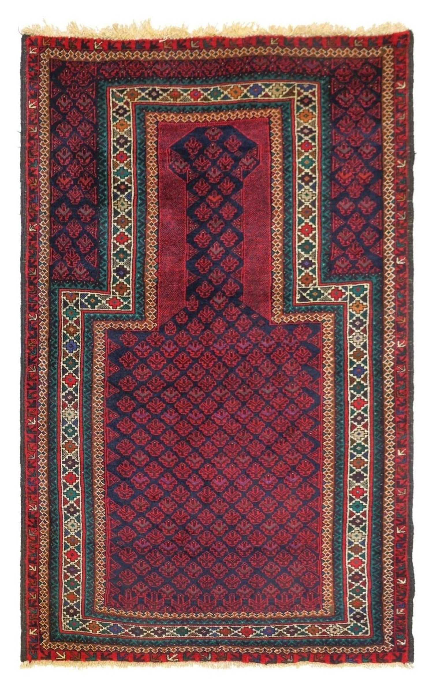 Baluchi Prayer Rugs Vintage Baluchi Prayer Handwoven Tribal Rug | Landry & Arcari – Landry ...