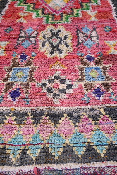 Vintage Berber Handwoven Tribal Rug, J74134