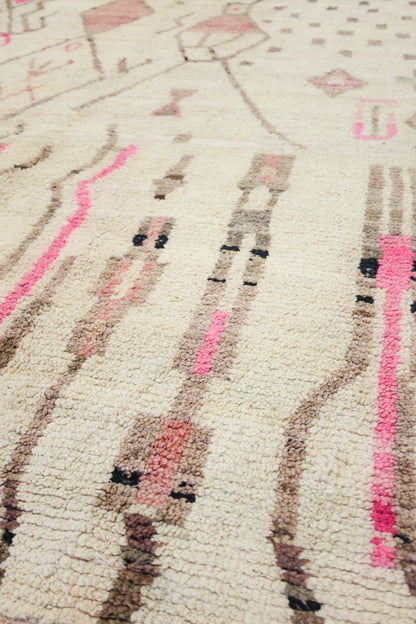 Vintage Berber Handwoven Tribal Rug, 79478