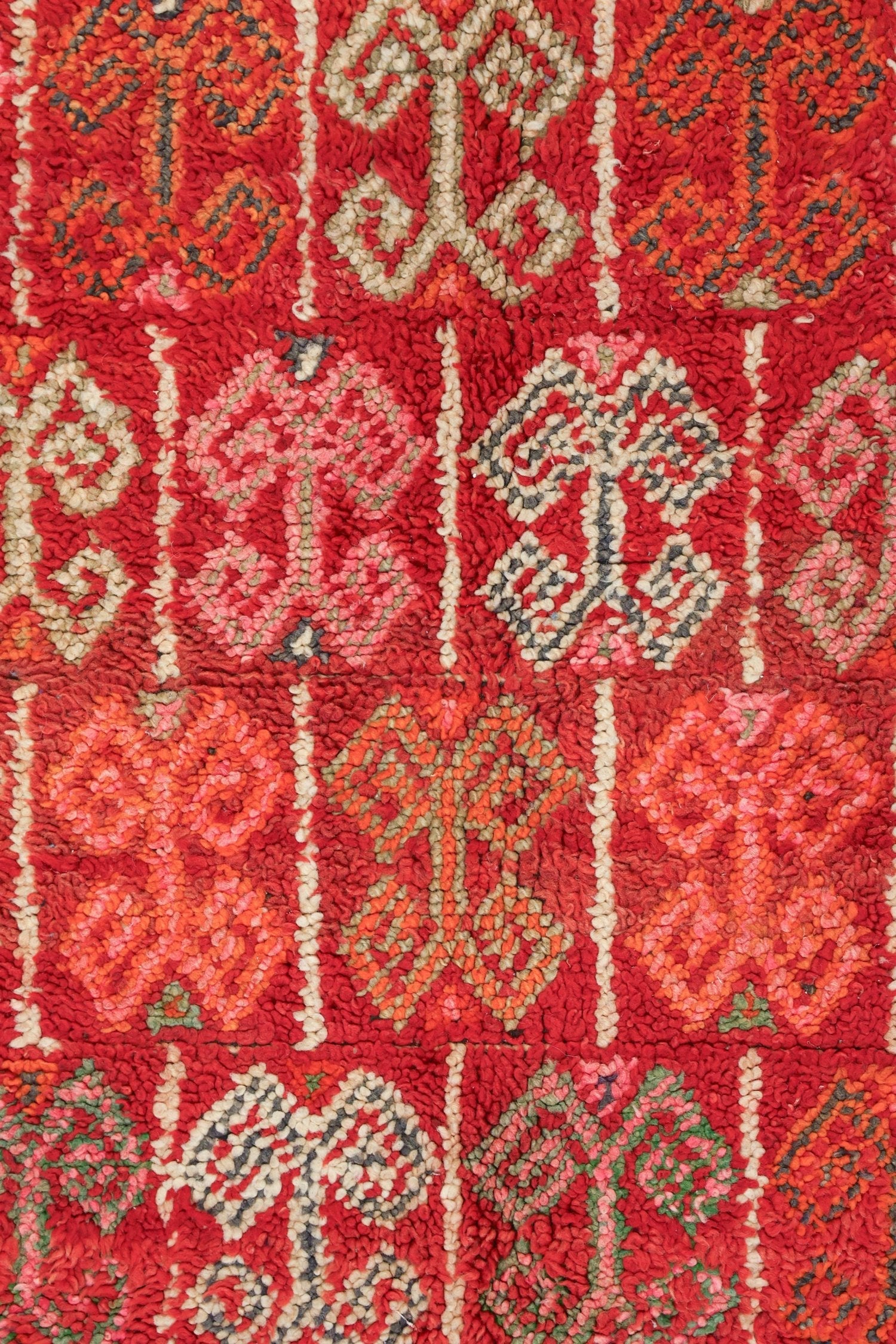 Vintage Berber Handwoven Tribal Rug, J62413