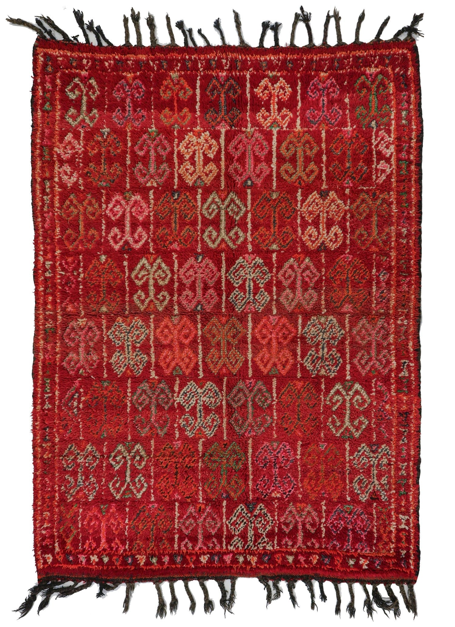 Vintage Berber Handwoven Tribal Rug