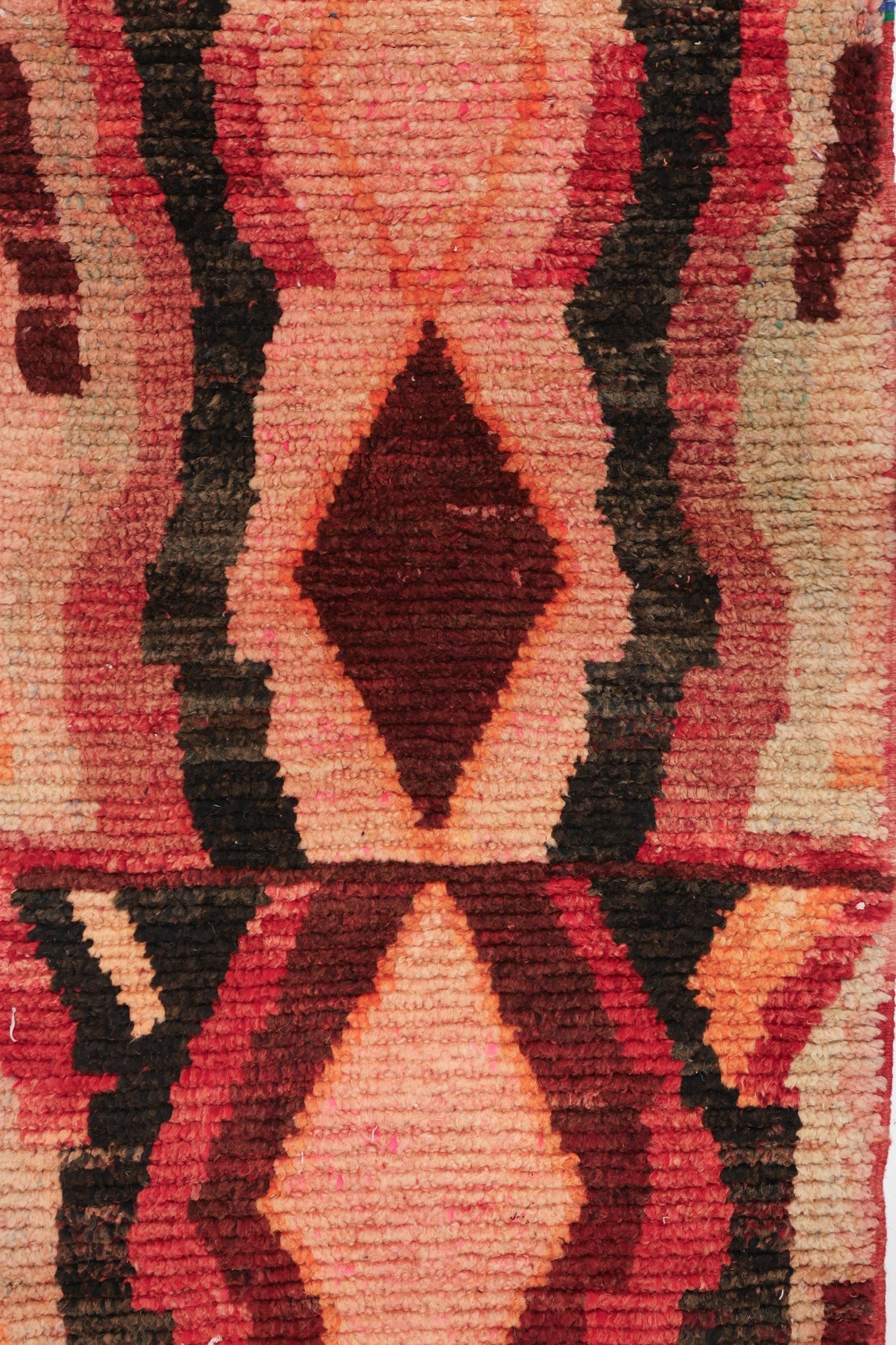 Vintage Berber Handwoven Tribal Rug, J71865