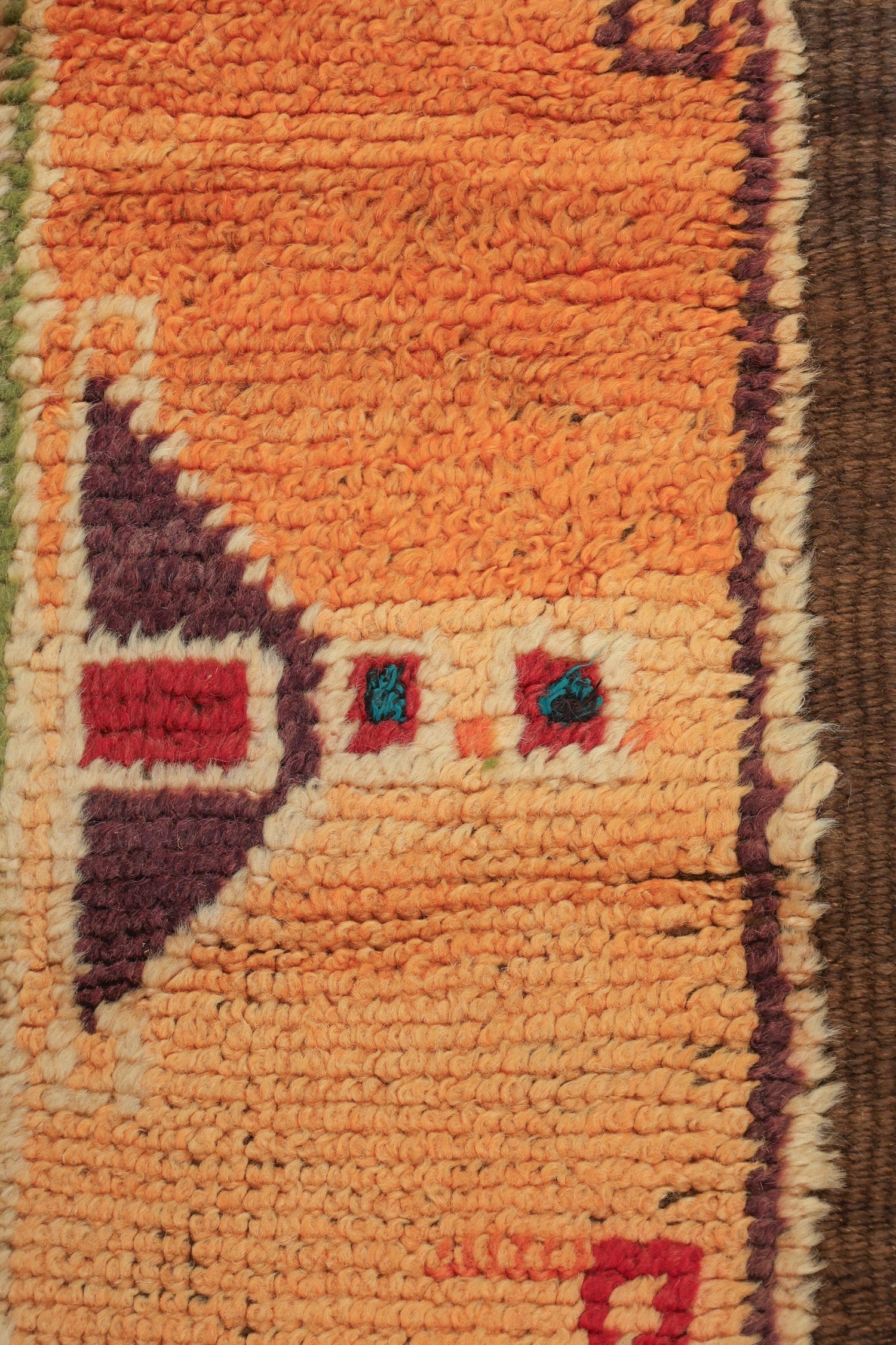 Vintage Berber Handwoven Tribal Rug, J71873