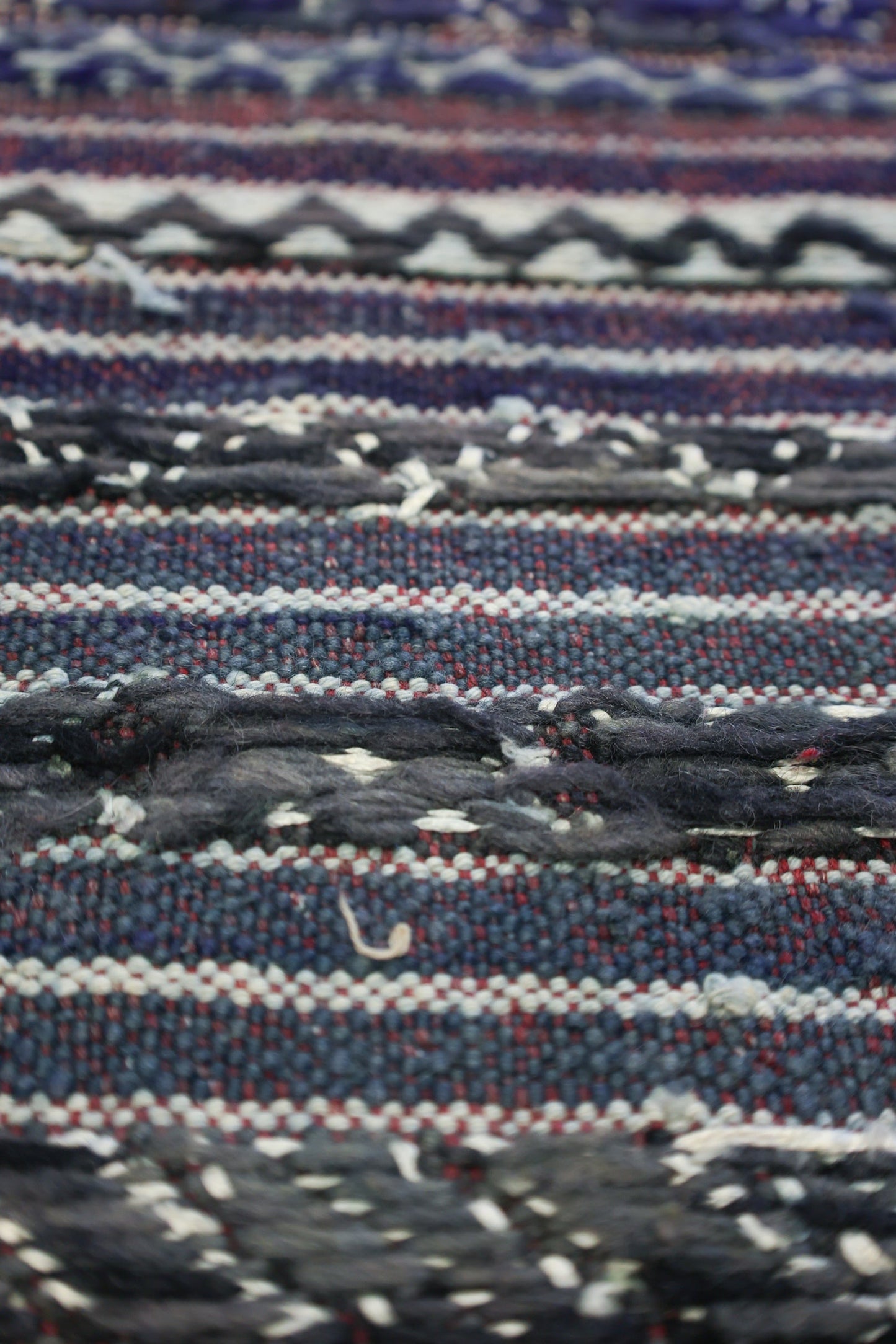 Vintage Berber Handwoven Tribal Rug, J74253