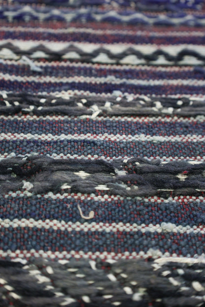 Vintage Berber Handwoven Tribal Rug, J74253