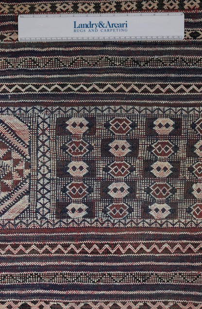 Vintage Berber Handwoven Tribal Rug, J74253