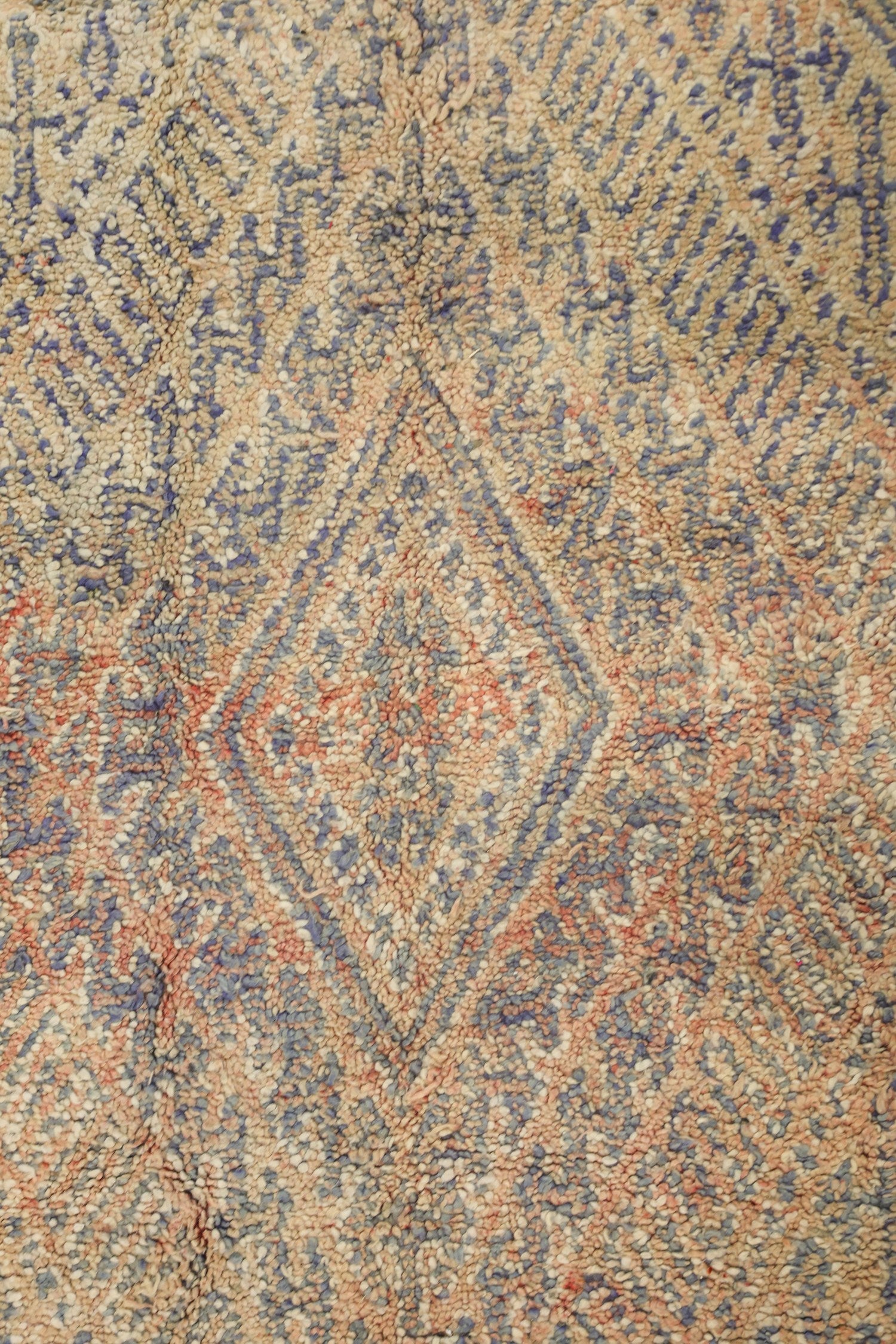 Vintage Berber Handwoven Tribal Rug, J75030