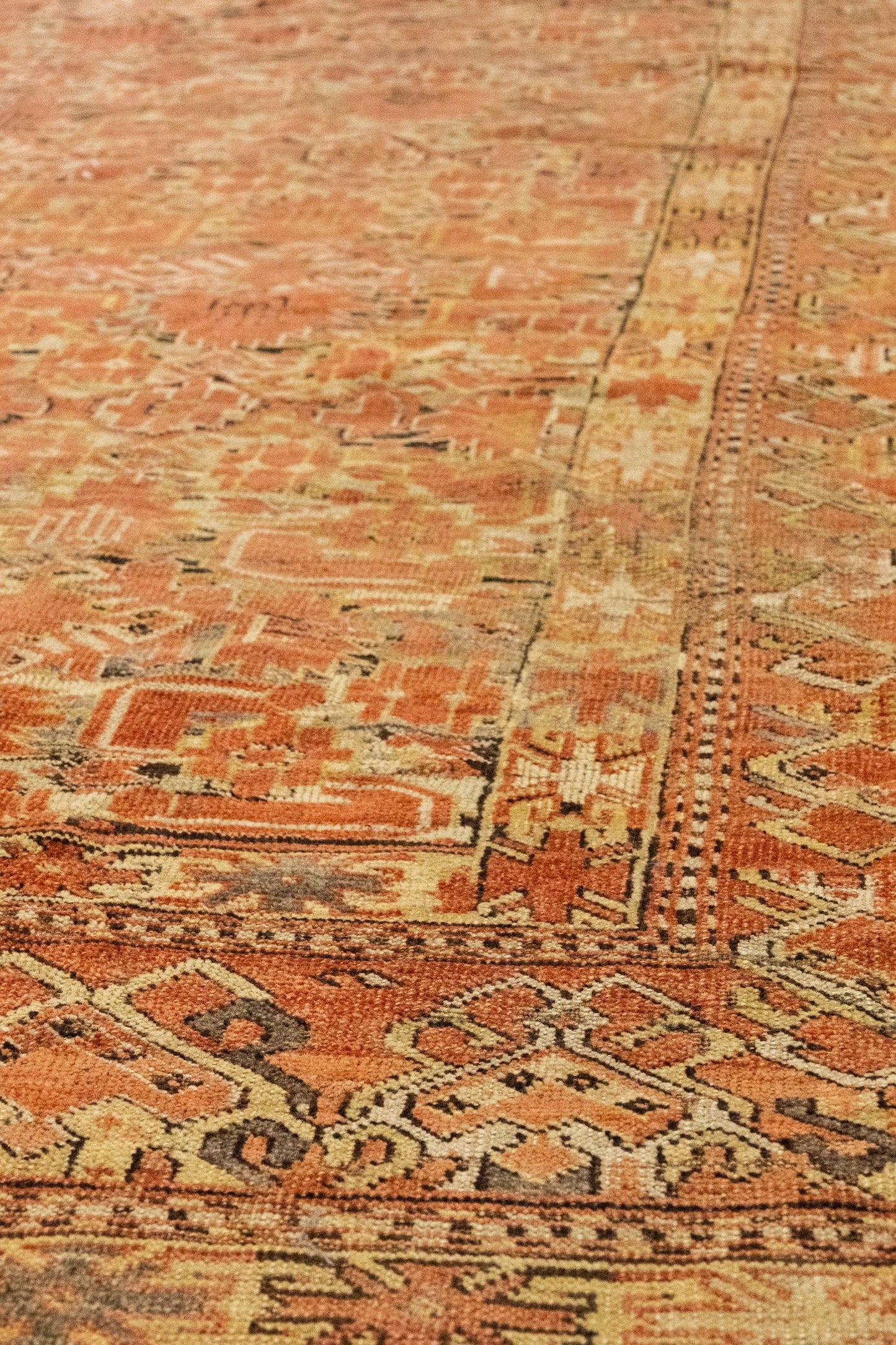 Vintage Beshir Handwoven Tribal Rug, J81412