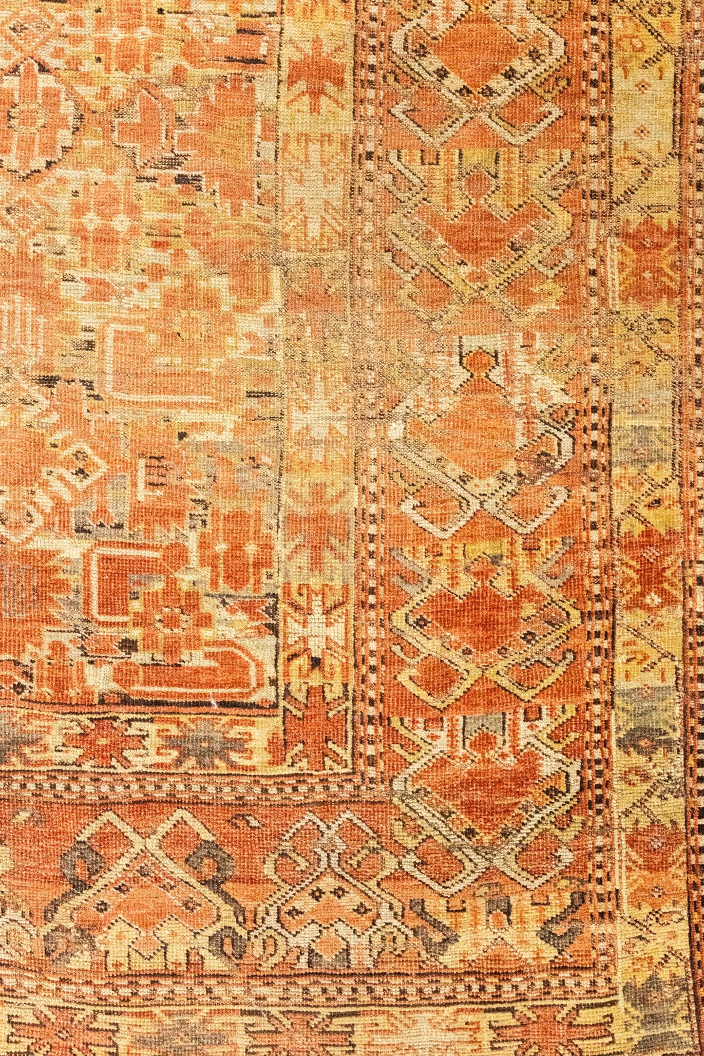 Vintage Beshir Handwoven Tribal Rug, J81412